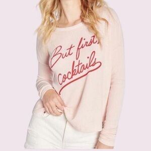 wildfox - but first cocktails thermal top
